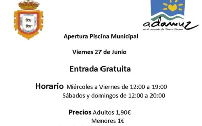 APERTURA PISCINA MUNICIPAL