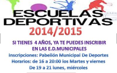 ESCUELAS DEPORTIVAS MUNICIPALES 2014-2015