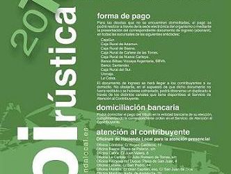 ABIERTO EL PLAZO DE INGRESO DEL IBI DE NATURALEZA RÚSTICA 2016