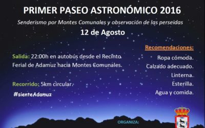 PRIMER PASEO ASTRONÓMICO 2016