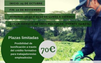 CURSO DE APLICADOR DE PRODUCTOS FITOSANITARIOS.