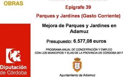 Mejora Parques y Jardines en Adamuz