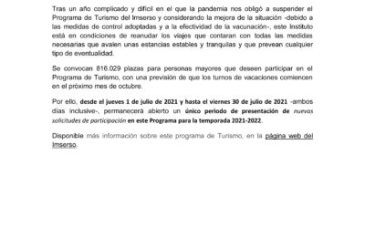 IMSERSO INFORMACIÓN