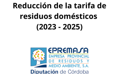 Reducción de la tarifa de residuos domésticos efectos 2023 a 2025