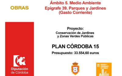 PLAN CORDOBA 15. Conservación de jardines y zonas verdes públicas