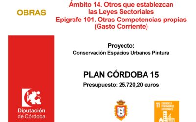 PLAN CORDOBA 15. Conservación espacios urbanos pintura